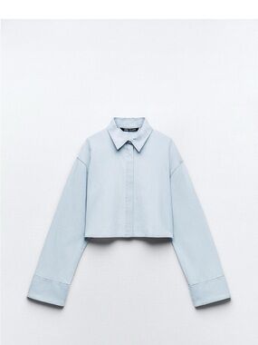 Zara - Cross Back Cropped shirt
